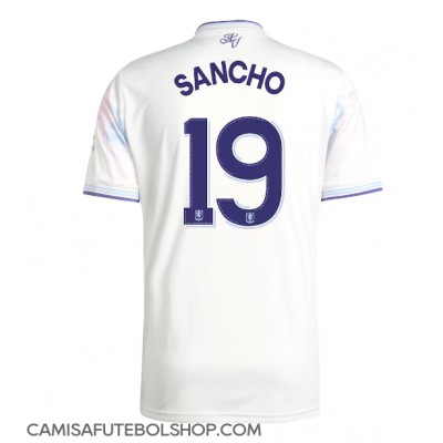 Camisa de time de futebol Aston Villa Jadon Sancho #19 Replicas 3º Equipamento 2025-26 Manga Curta Camisa de time de futebol Aston Villa Jadon Sancho #19 Replicas 3º Equipamento 2025-26 Manga Curta
